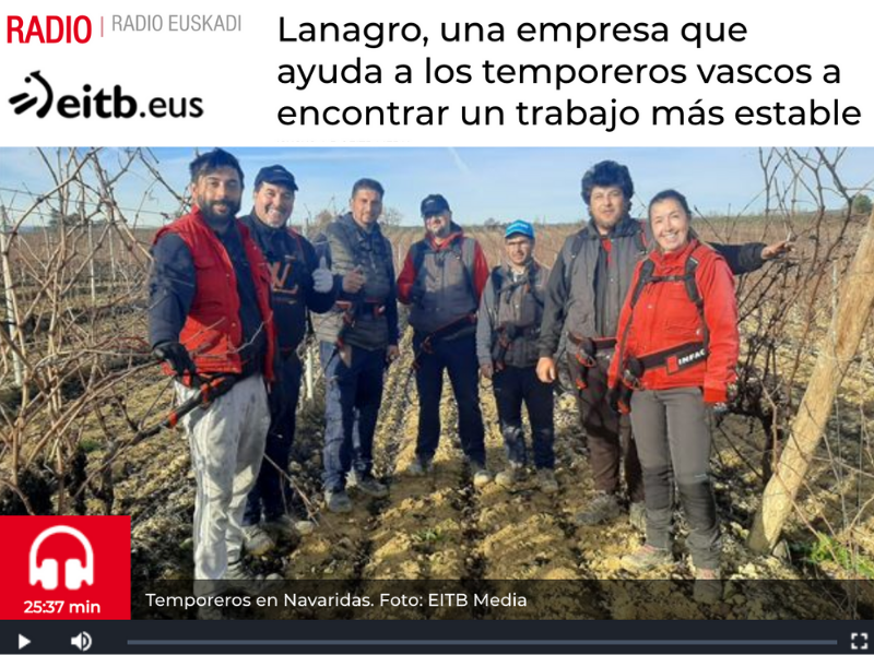 Lanagro, una empresa que ayuda a las personas temporeras a encontrar un trabajo más estable